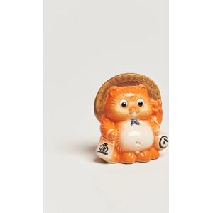 Beams Japan Fortune Racoon Piggy Bank Orange