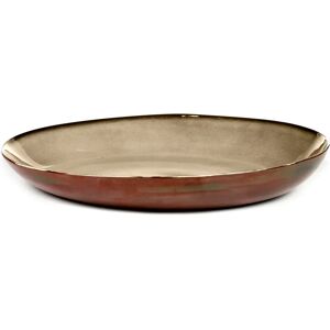 Serax Terres de Rêves serveringsfat 35,5 cm Misty grey-rust