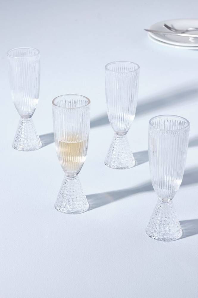 ACE champagneglass 4-pk - høye  Transparent