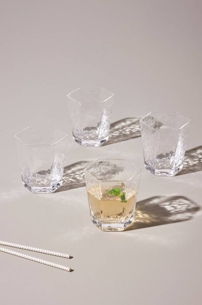 AMORY lave glass, 4-pk Transparent