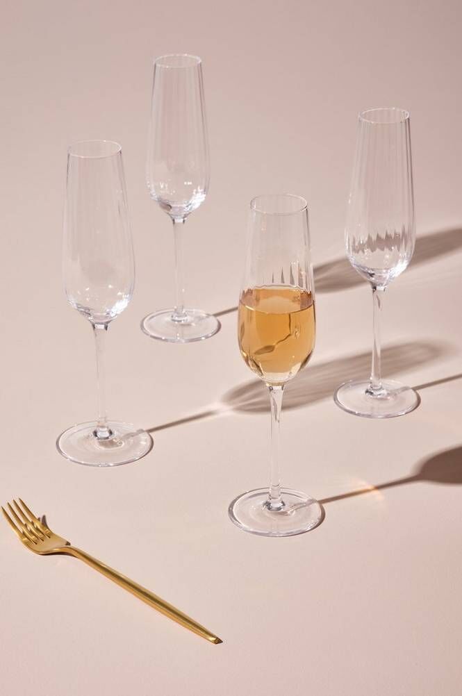 AKIA champagneglass 4-pk Transparent