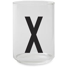 Design Letters Drikkeglass A-Z X