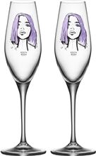 Kosta Boda Champagneglass All About You 2-pack Forever Mine