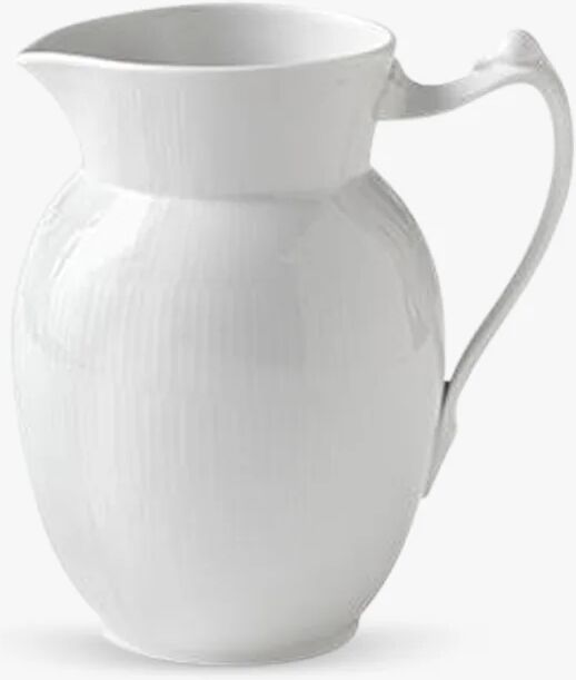 Royal Copenhagen Hvit Riflet Jug, 1,7 L