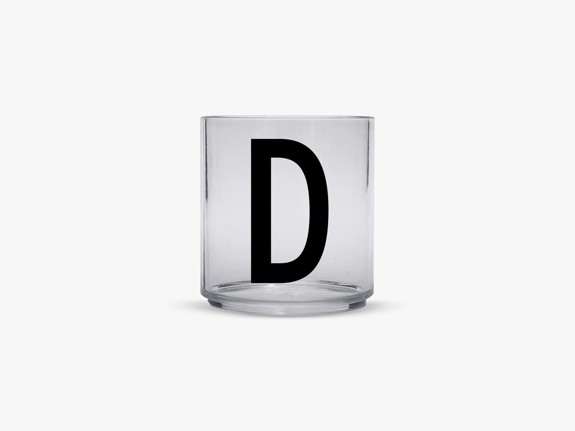 Design Letters Barna personlige drikkeglass A-Z, D