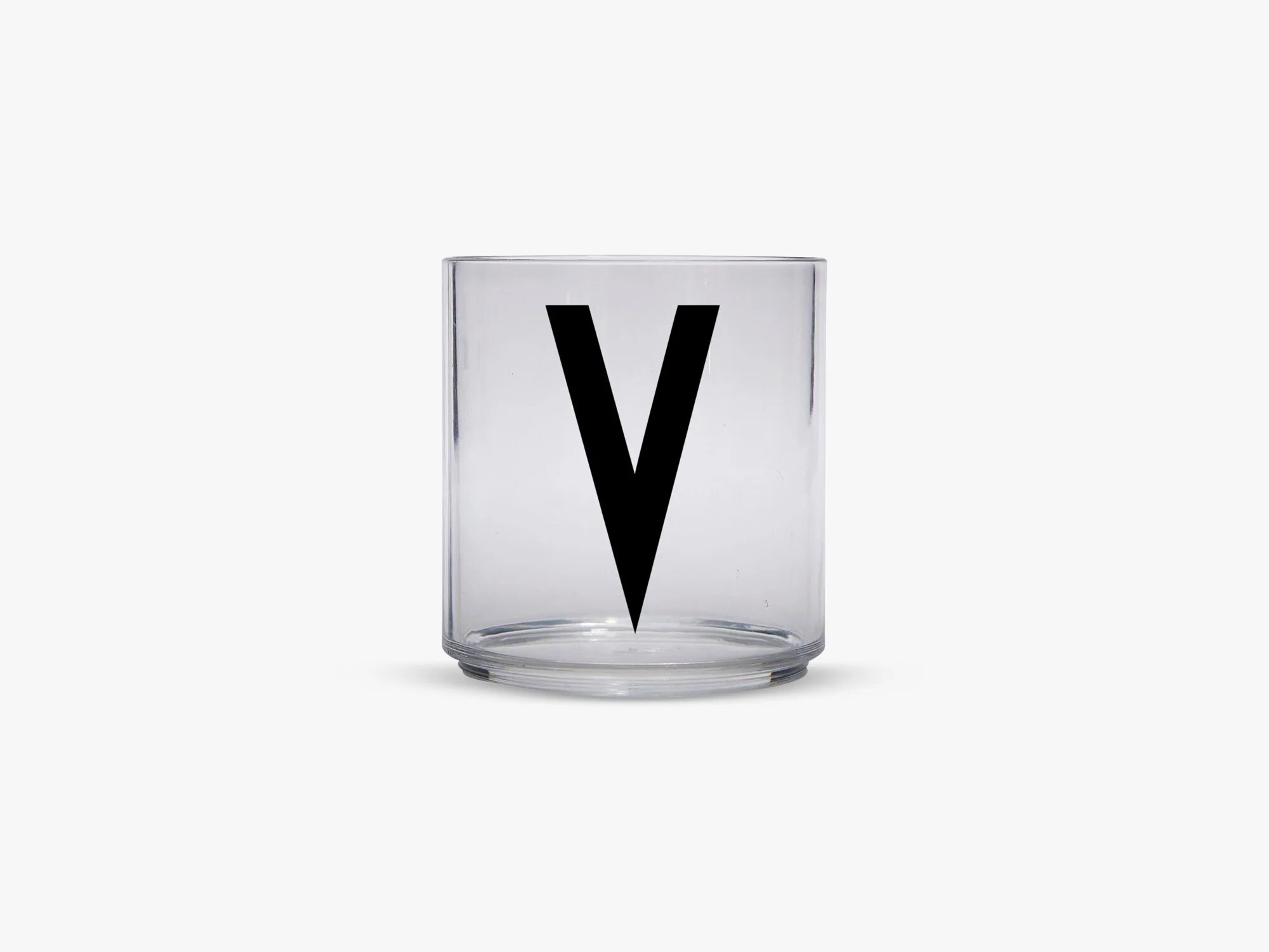 Design Letters Barna personlige drikkeglass A-Z, V