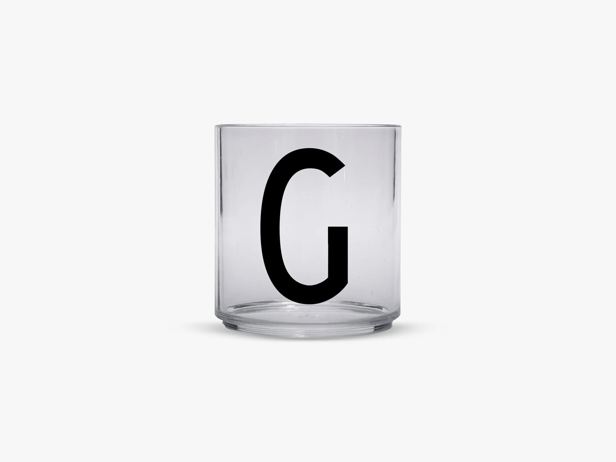 Design Letters Barna personlige drikkeglass A-Z, G