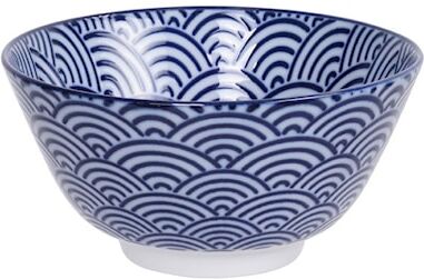 Tokyo Design Studio Nippon Blue Rice Bowl Wave 12 cm