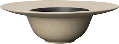 ByOn Dyp tallerken Fumiko Beige / Svart