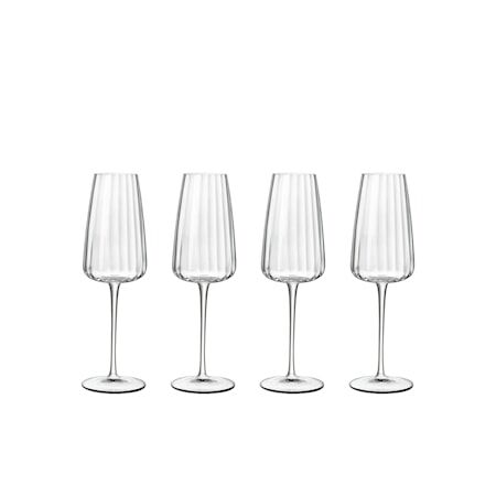 Luigi Bormioli Champagneglass Optica 21 cl 4-pakning
