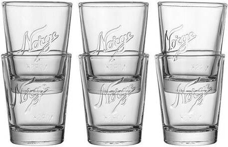 Hadeland Glassverk Norgesglass Shotglass 6 Stk