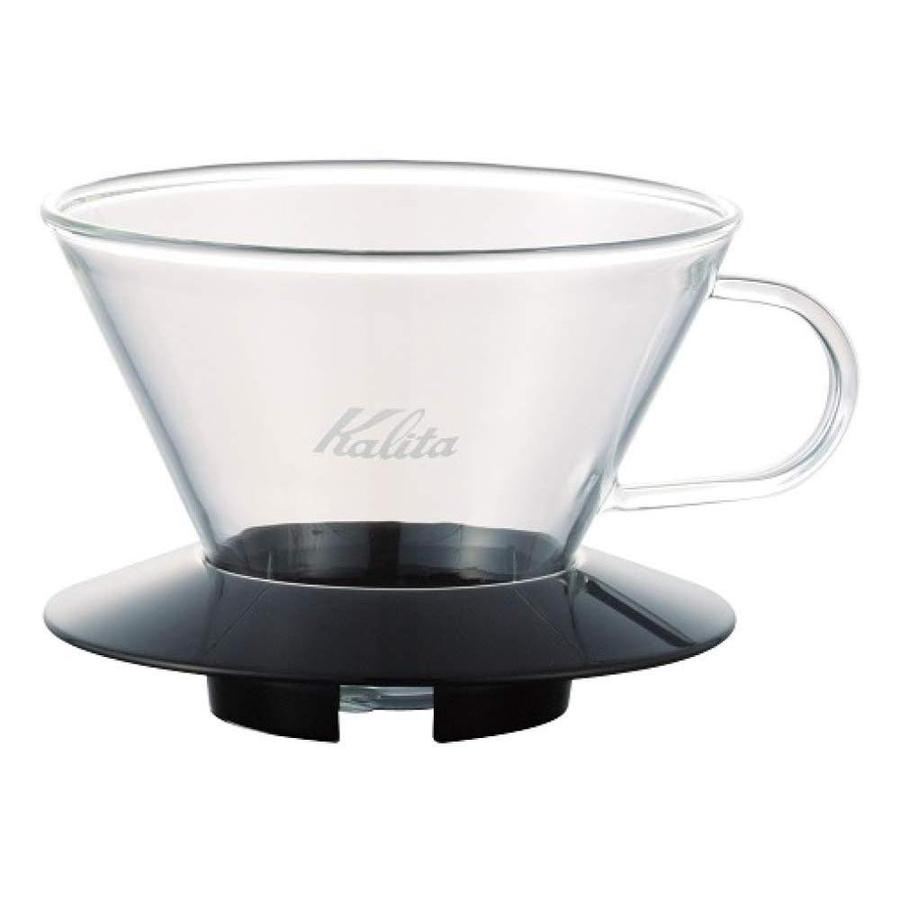 Kaffebox Kalita Wave Glass Dripper - 185, Black