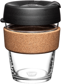 Kaffebox KeepCup Brew - Cork Black, 12 oz (350ml)