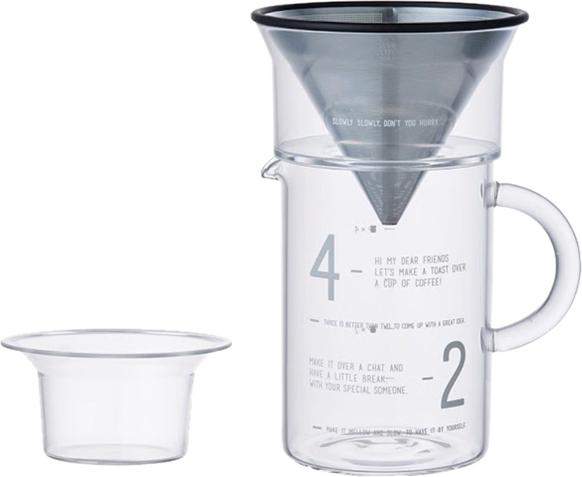 Kaffebox Kinto Carafe Pourover Lab with Stainless Steel Filter