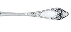 Opphøiet rose fiskekniv m/sølvklynge