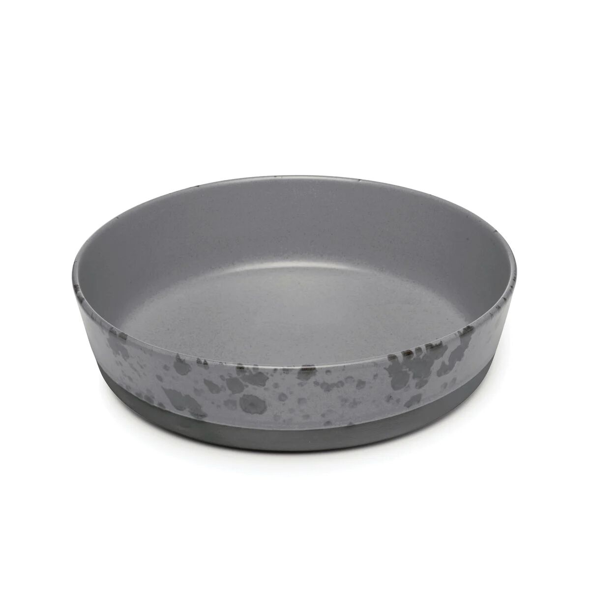 Aida Raw suppetallerken Ø 19,4 cm grå med prikker