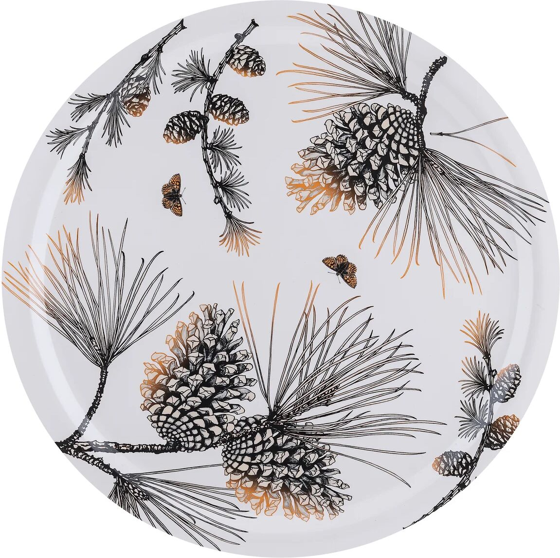 Åry Home Pine Cone brikke  Ø 49 cm Cotton white