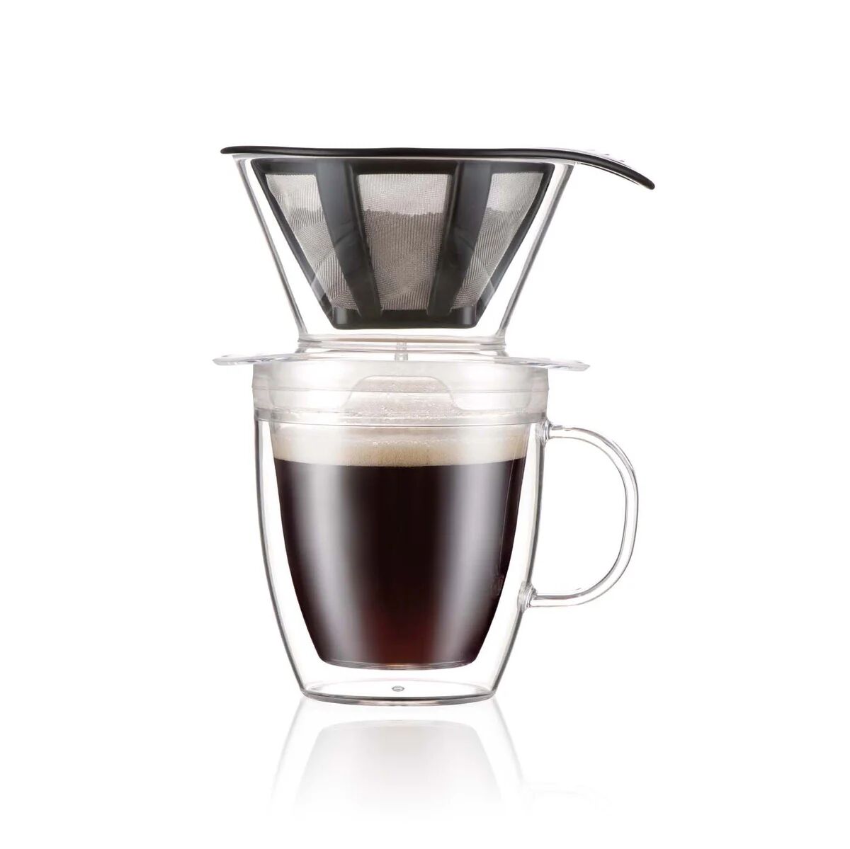 Bodum Pour Over dropp kaffebryggare med kopp 35 cl Transparent