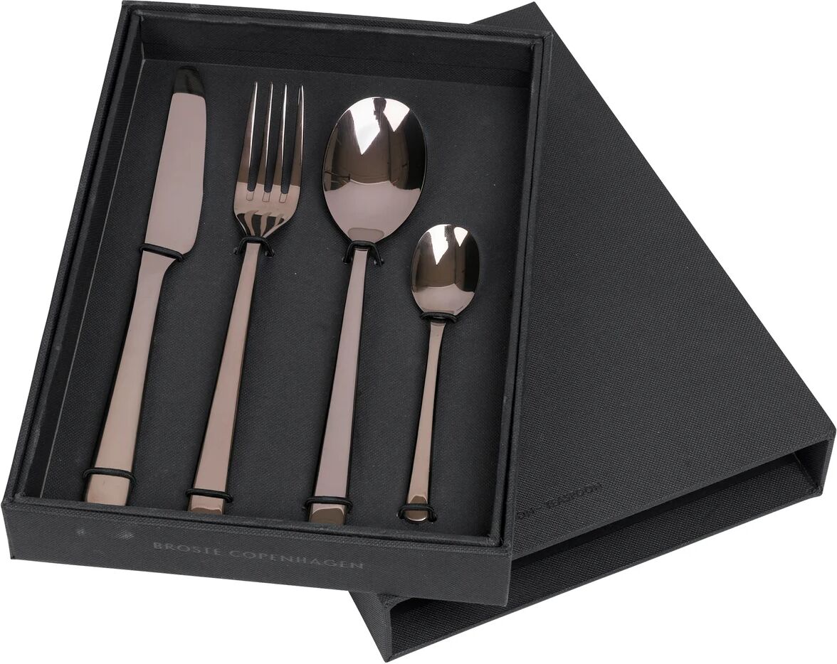 Broste Copenhagen Hune bestikk 4 deler Titanium espresso