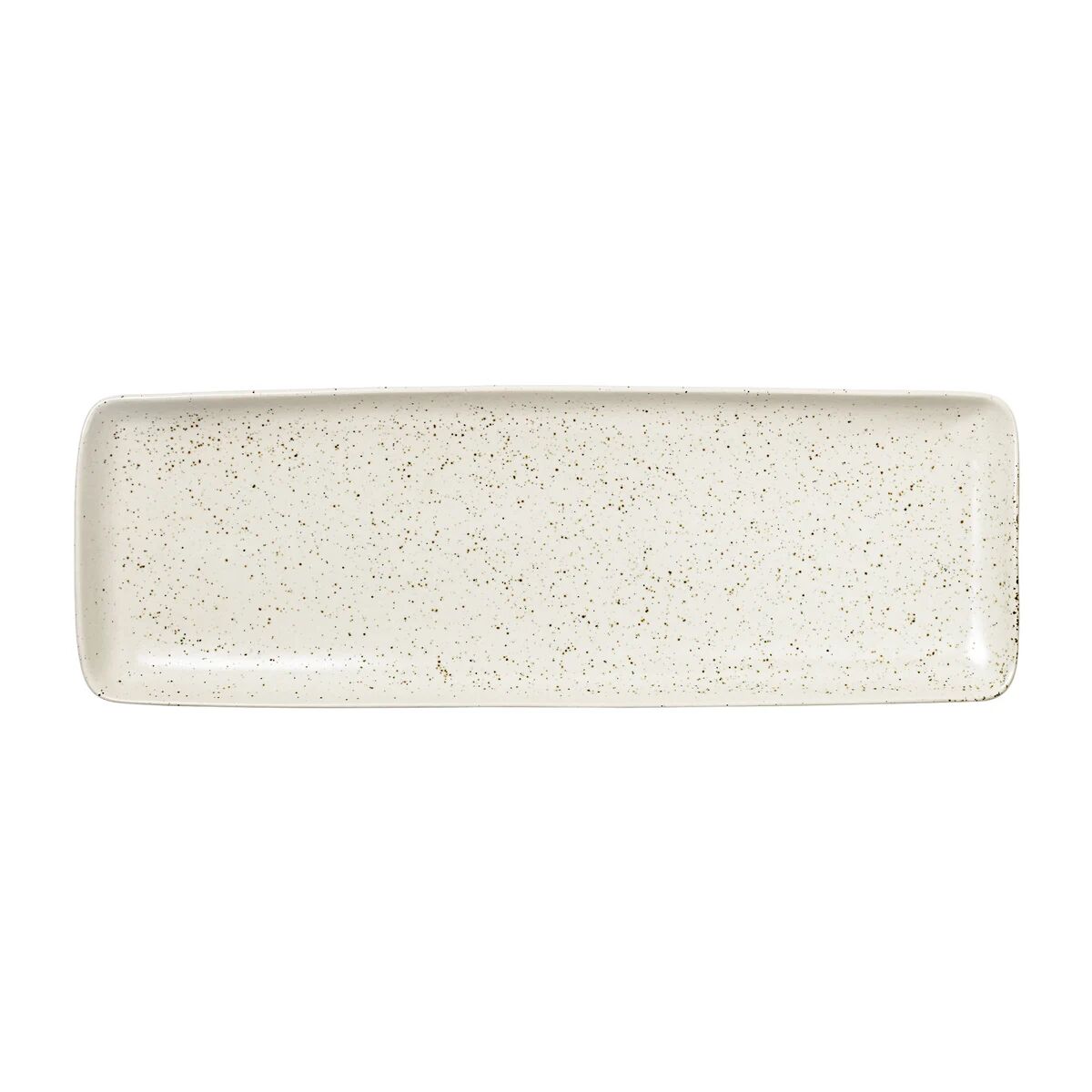 Broste Copenhagen Nordic Vanilla fat rektangulært 12,5 x 35 cm Cream with grains