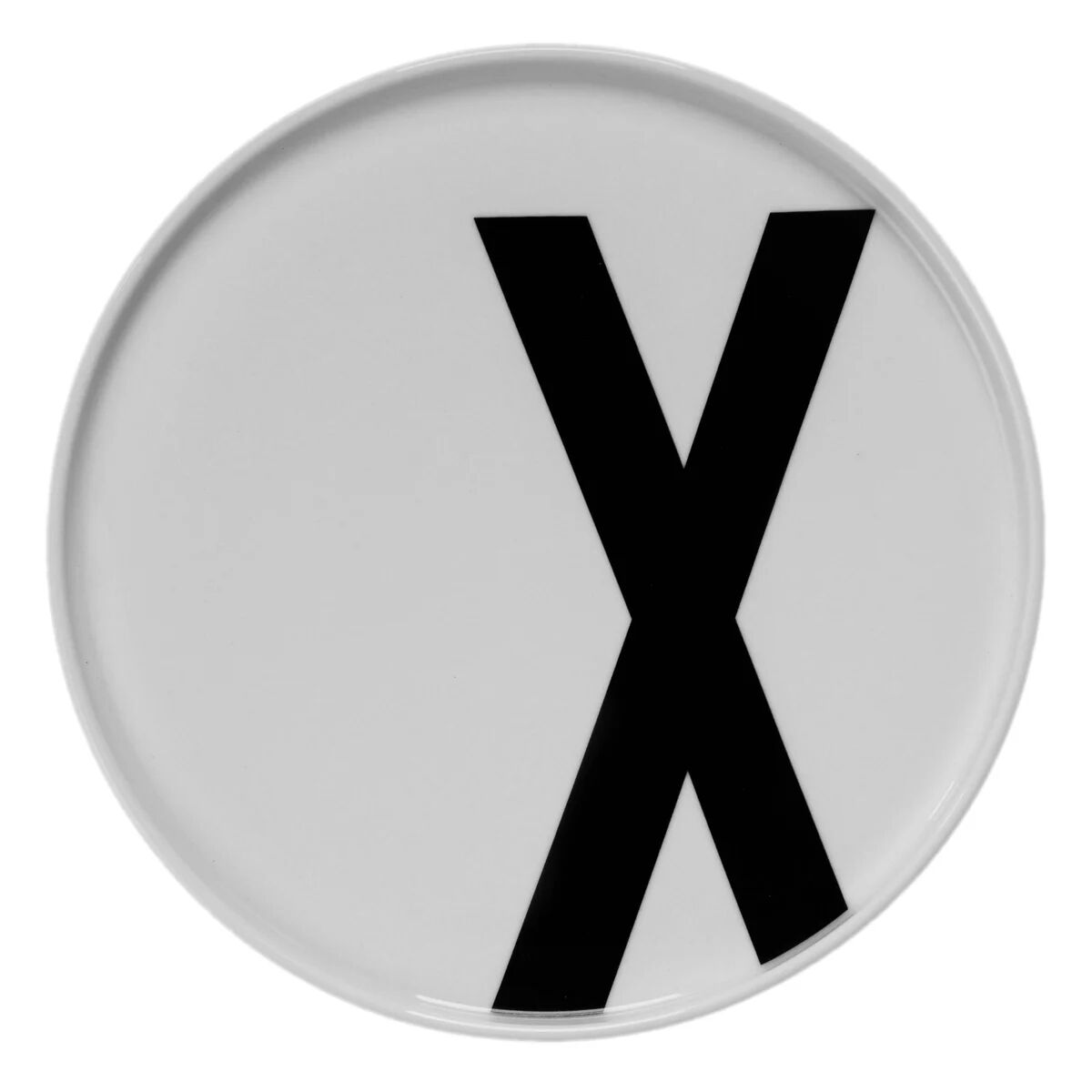 Design Letters tallerken X