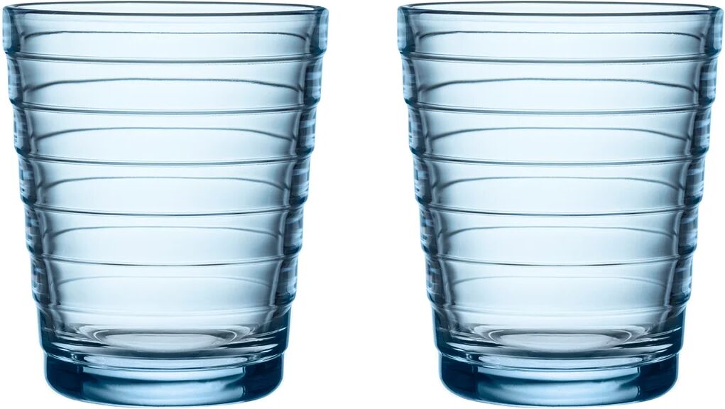 iittala Aino Aalto vannglass 2-pack 22 cl Aqua