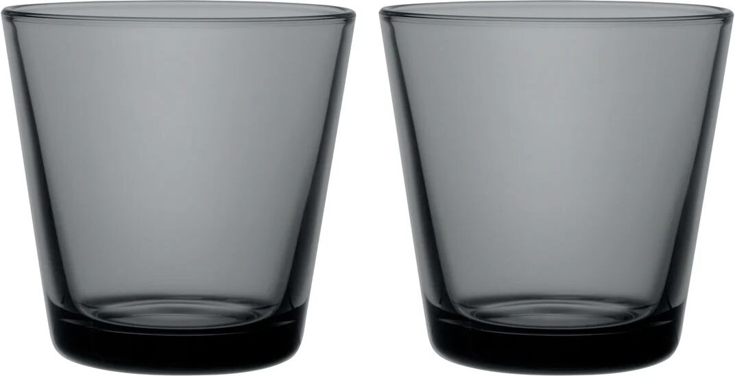 iittala Kartio glass 21 cl 2 pakk Mørkegrå