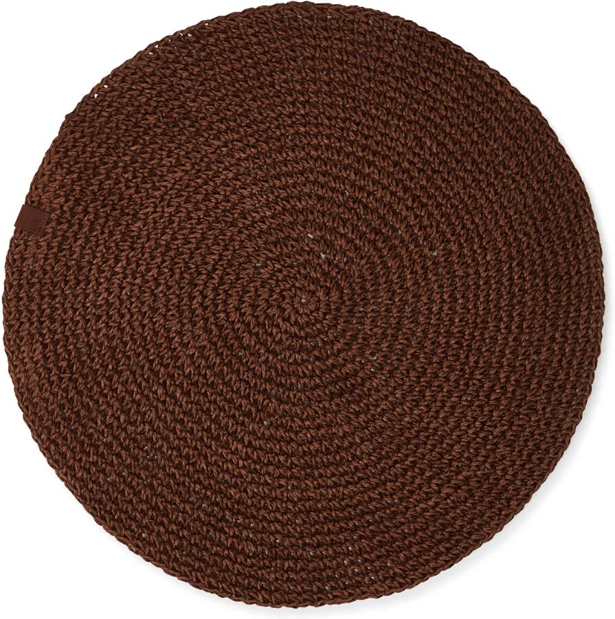 Lexington Round Recycled Paper Straw spisebrikke Ø 38 Brown