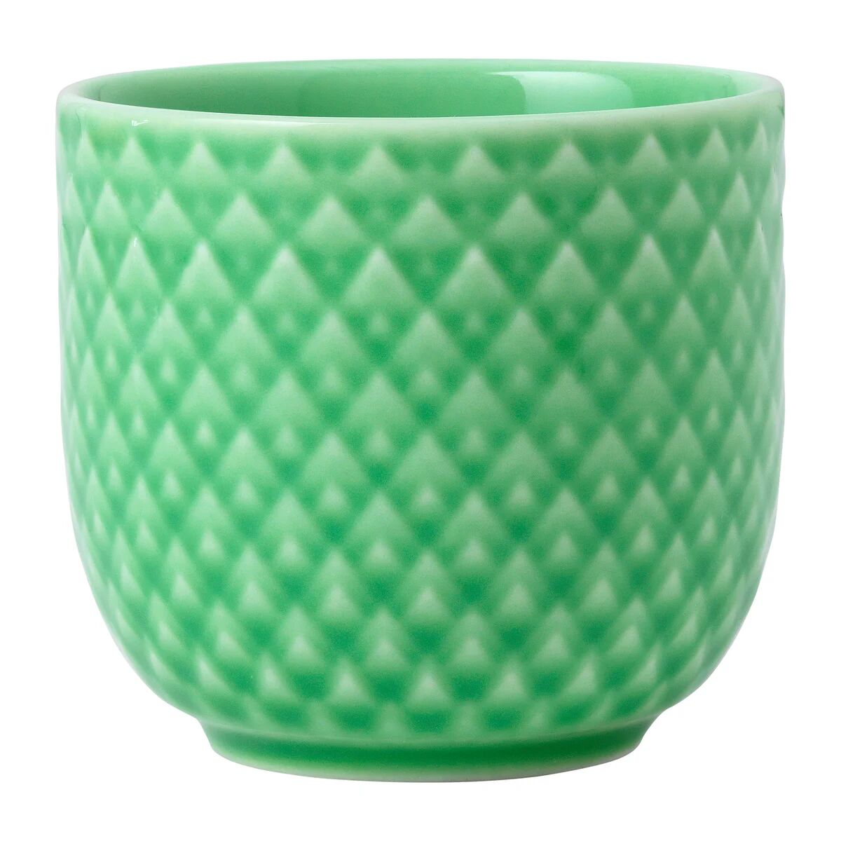 Lyngby Porcelæn Rhombe eggeglass Ø 5 cm Grønn