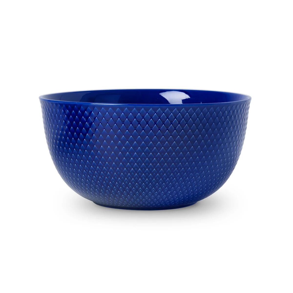 Lyngby Porcelæn Rhombe serveringskål Ø 22 cm Mørkeblå