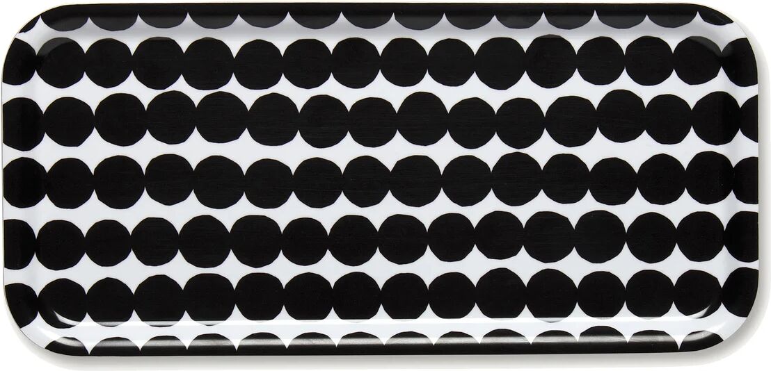 Marimekko Räsymatto brett 15x32 cm Svart-hvit