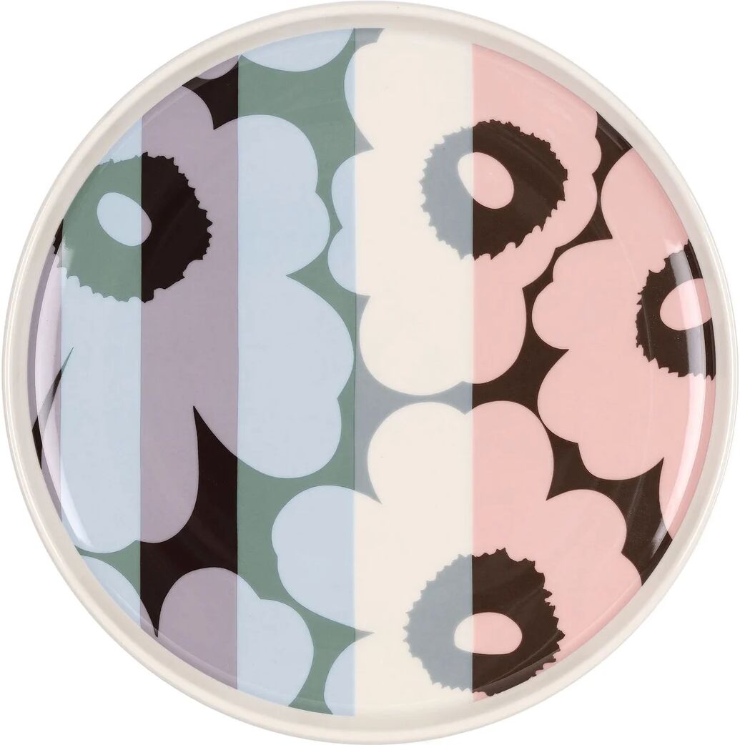 Marimekko Unikko tallerken Ø 20 cm White-light sky-dusty pink