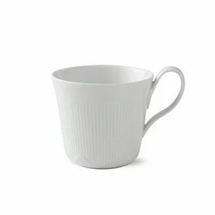 Royal Copenhagen White Elements kopp med høy hank 35 cl