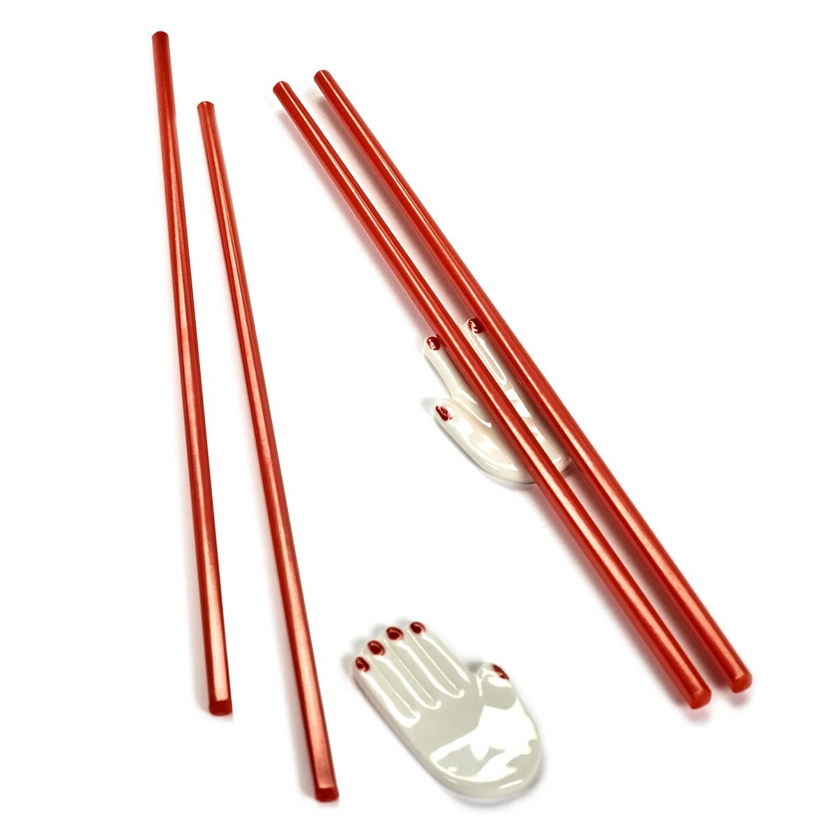 Serax Table Nomade spisepinner med holdere 6 deler Rød
