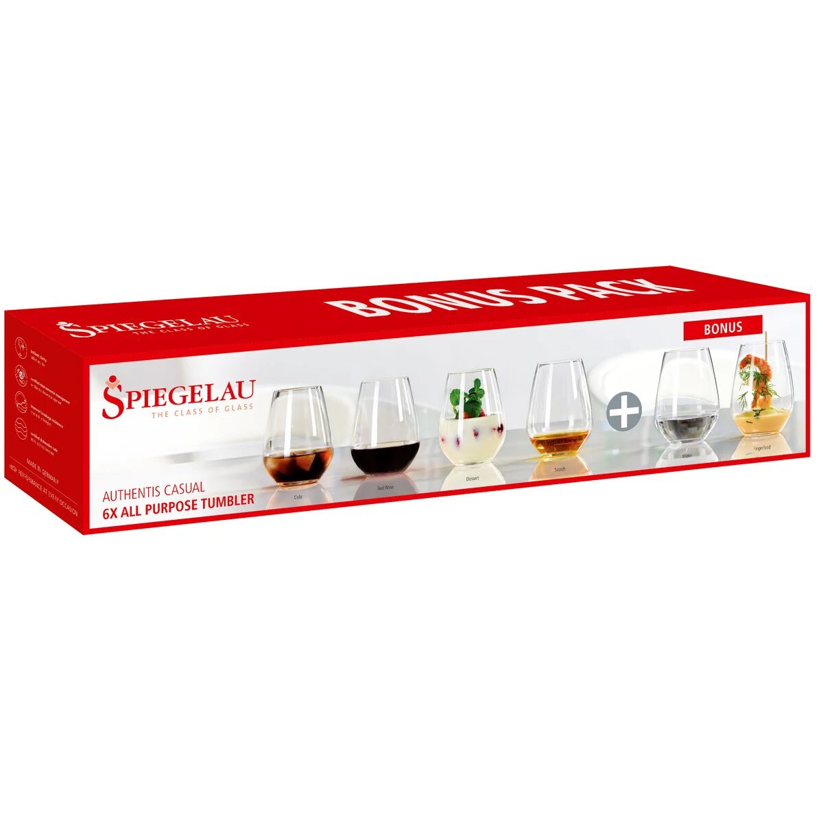 Spiegelau Authentis Casual glass 46cl, 6-stk. klar