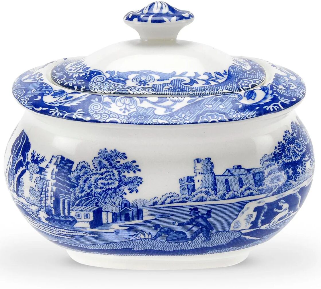 Spode Blue Italian sukkerskål med lokk 25 cl