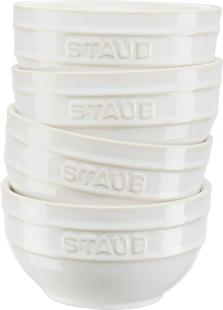 Staub skålsett Ø14 cm 4-stk. Ivory white