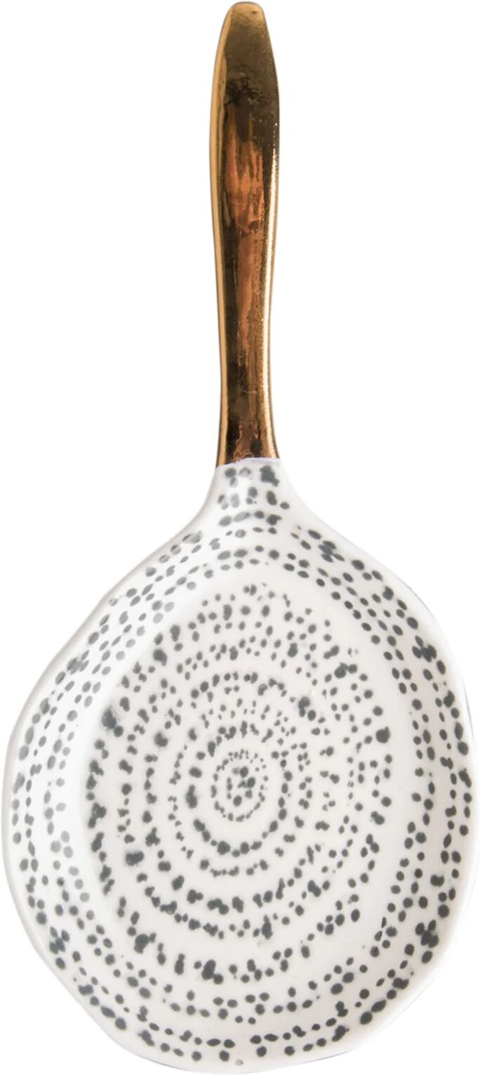 URBAN NATURE CULTURE Spoon kuba serveringsfat 19,5 cm Svart-hvit-gull