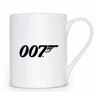 Kubek Z Porcelany Kostnej James Bond 007 Biały