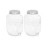 Vidaxl Dispensadores de bebidas 2 pcs 8050 ml vidro