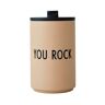 Cană termos bej 350 ml You Rock – Design Letters bej