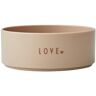 Bol pentru copii Design Letters Mini Love, ø 11 cm, bej bej