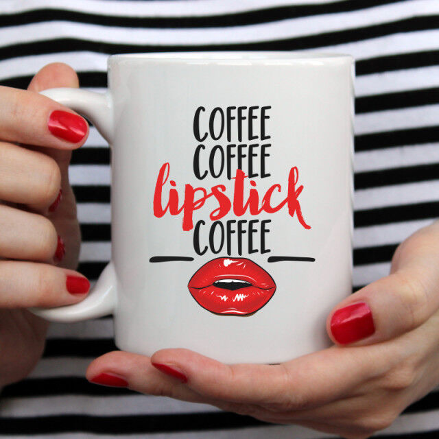 Cana cu Mesaj Coffee Coffee Lipstick Coffee