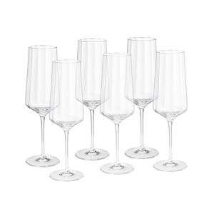 Georg Jensen - Bernadotte Champagneglas Set Of 6 - Transparent - Transparent - Champagneglas