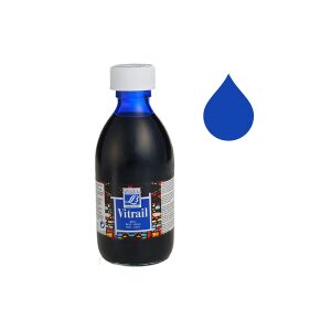 Lefranc Bourgeois Vitrail glas & porslinsfärg 025   blå   250ml