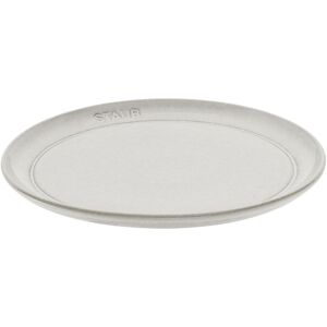 Staub Dining Line Tallrik plan 22 cm, Ceramic, White Truffle