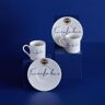 Bakkaloglu Neva N3420 Fenerbahce licensierad handskriven uppsättning med 2 kaffekoppar i porslin