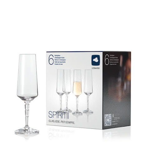 LEONARDO Champagneglas 230ml Spiritii 6-Pack