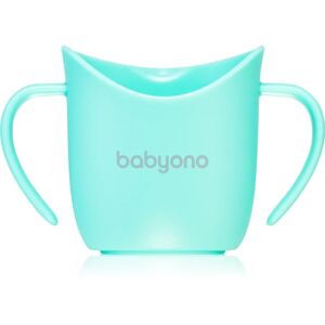 BabyOno Be Active Ergonomic Training Cup training cup with handles Mint 6 m+ 120 ml