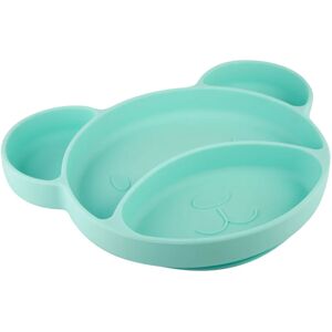 Canpol babies Suction plate Bear divided plate with suction cup Turquoise 500 ml